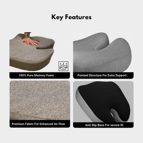 MyErgonomy Tailbone Relief Cushion.