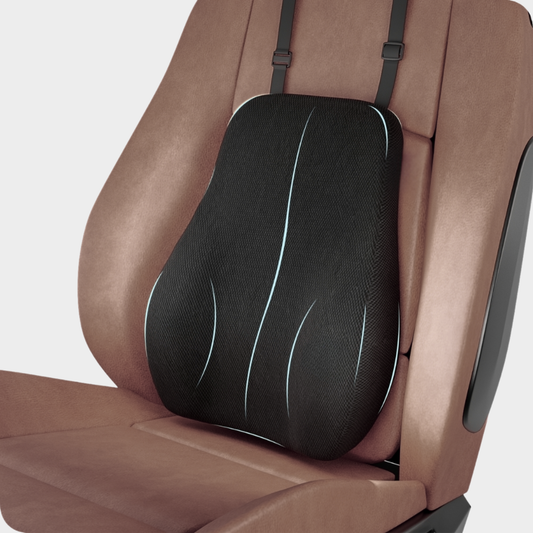 Car back rest cushion for comfortable driving support