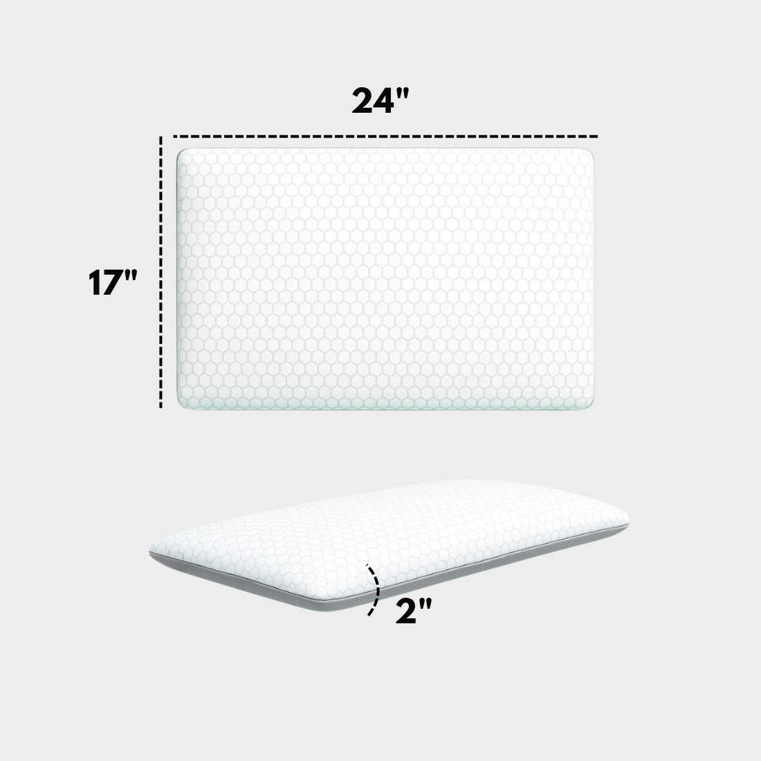 MyErgonomy Orthopaedic King Slim Memory Foam Pillow