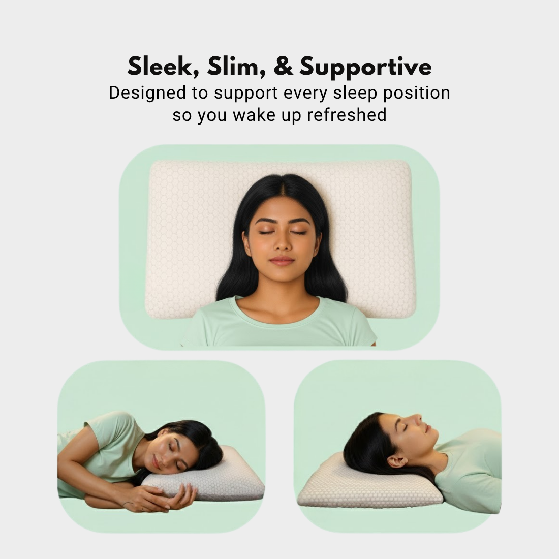 MyErgonomy Orthopaedic King Slim Memory Foam Pillow