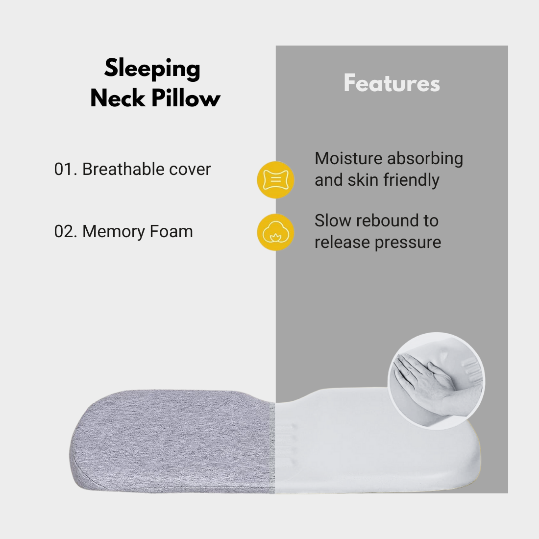 MyErgonomy Cervical Neck Travel Pillow.