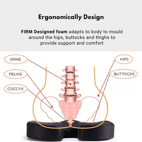 MyErgonomy Orthopaedic Coccyx Seat Cushion