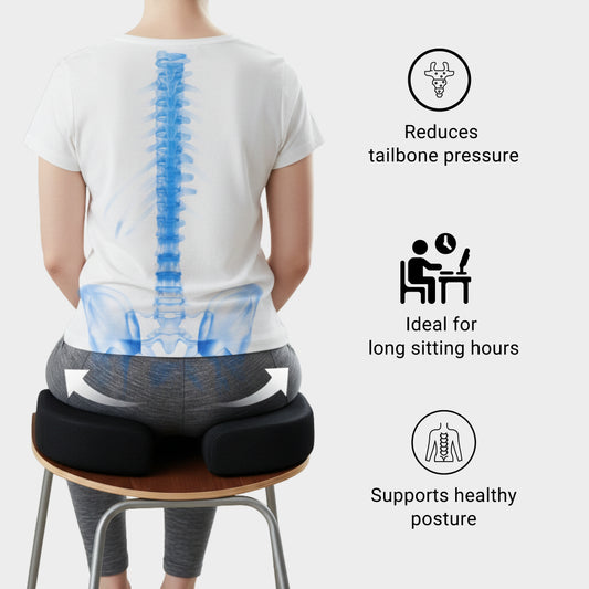 MyErgonomy Orthopaedic Coccyx Seat Cushion